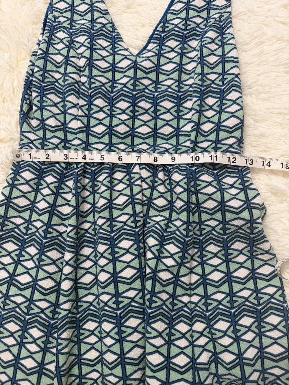 Maeve Geometric Cutout Fit & Flare Dress Size 10 coastal, flare fit , summertime - Picture 7 of 9